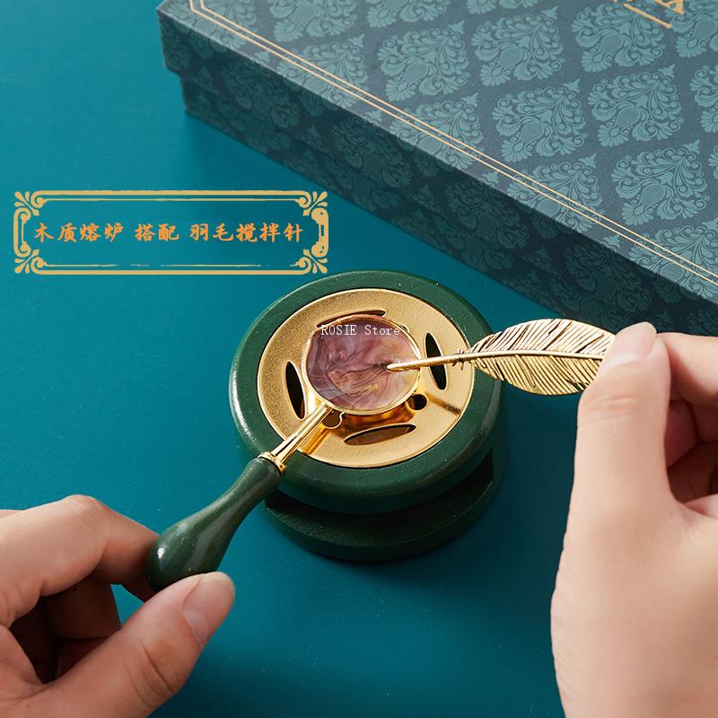 Wax Seal Stamp Set Lacquered S - Wax Seal Stamp Set ulasan dan harga