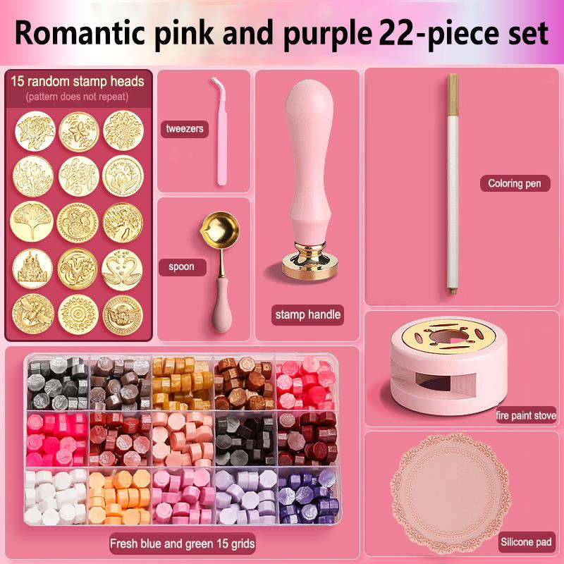 Wax Seal Stamp Set Lacquered S - Wax Seal Stamp Set ulasan dan harga