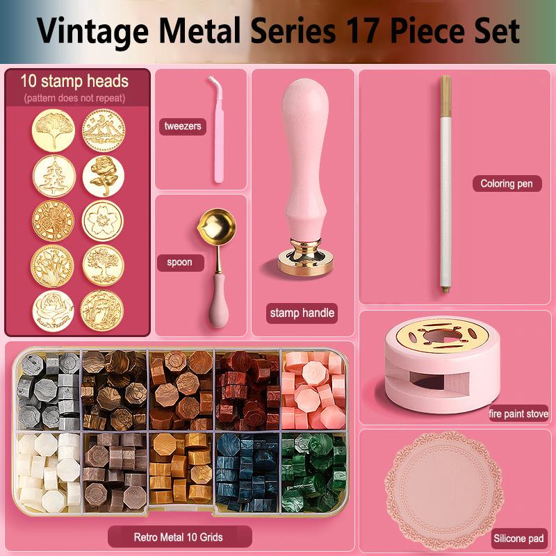 Wax Seal Stamp Set Lacquered S - Wax Seal Stamp Set ulasan dan harga