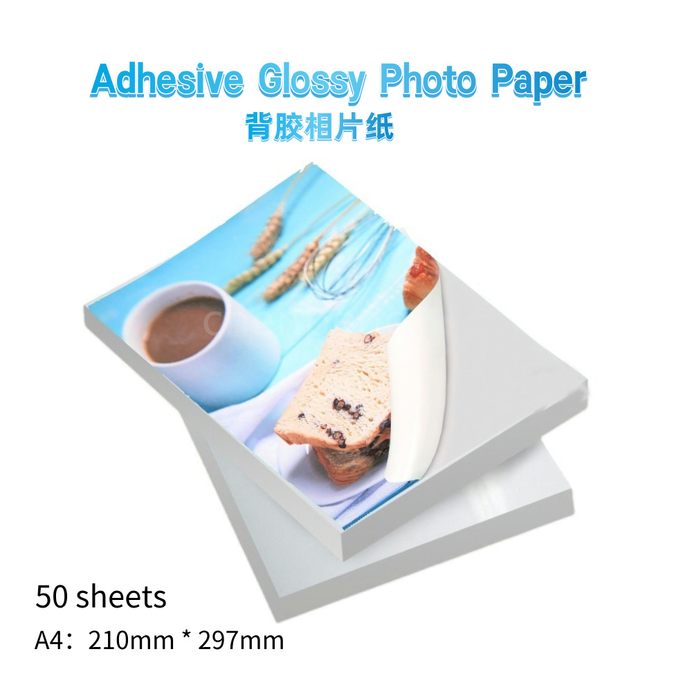 Adhesive Glossy Photo Paper A4 - Ink Blotter Paper ulasan dan harga