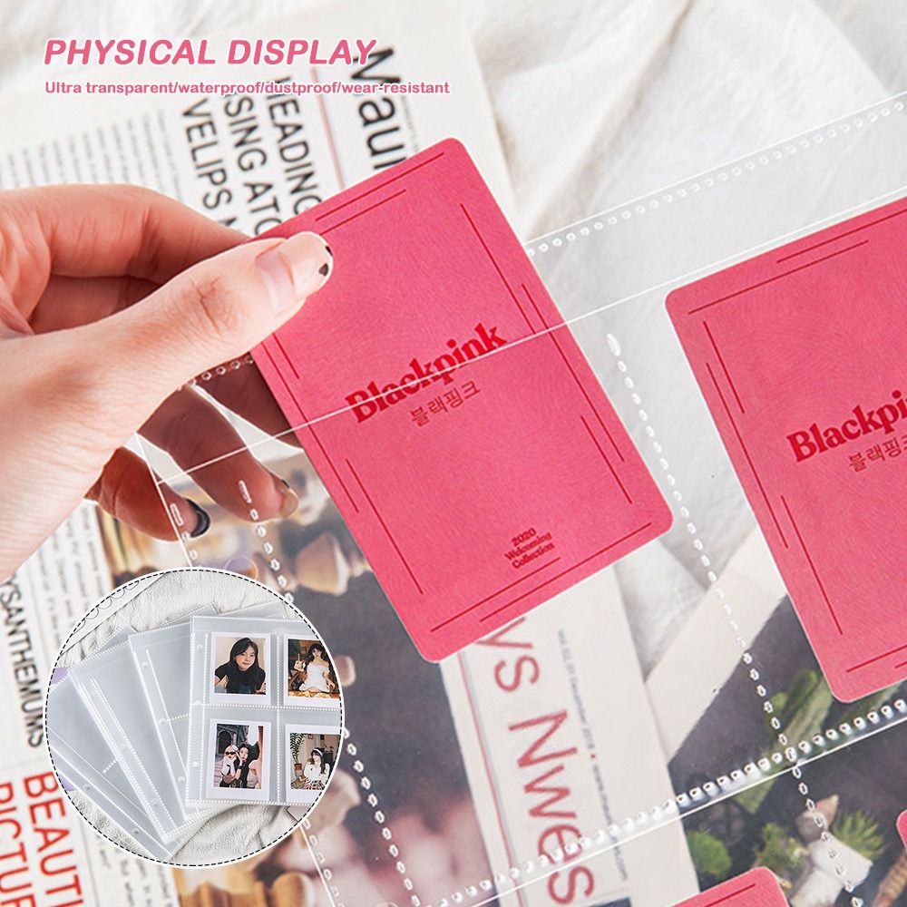 10PCS Transparent A4 Kpop Phot - Binder A4 Lever ulasan dan harga