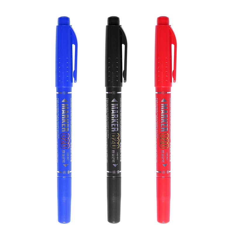 1pcs Dual Side Marker Pens Bla - Correction Pen Fine ulasan dan harga