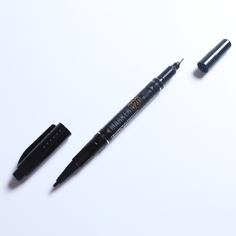 1pcs Dual Side Marker Pens Bla - Correction Pen Fine ulasan dan harga