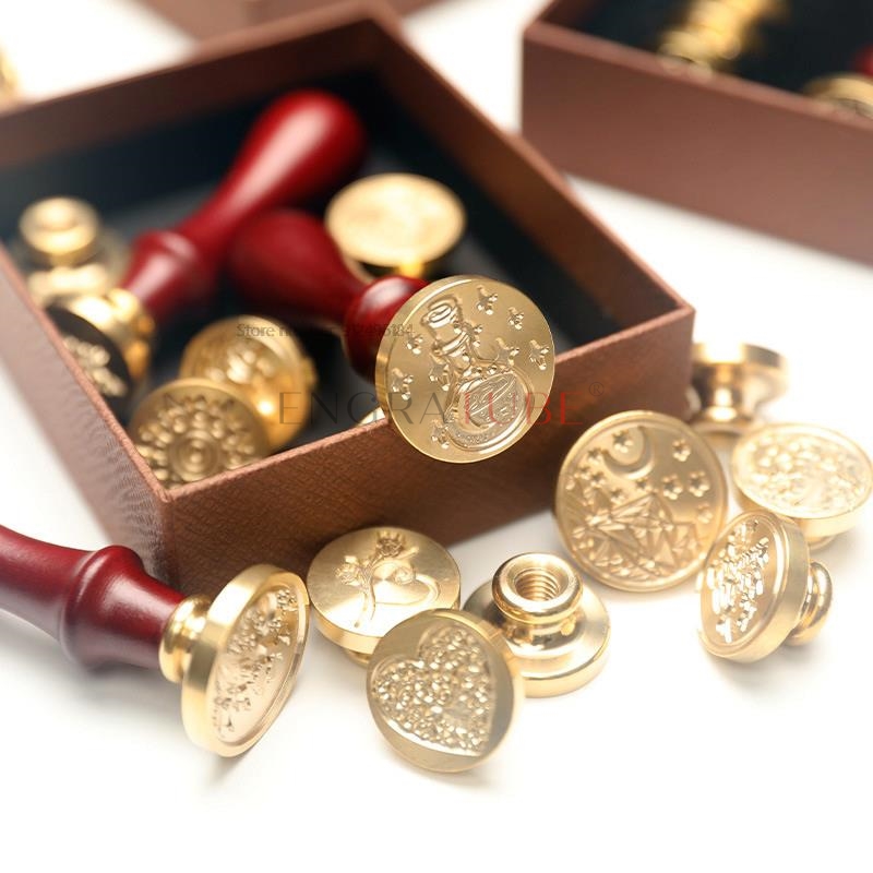 6 Copper Wax Seal Stamp Heads  - Wax Seal Stamp Set ulasan dan harga