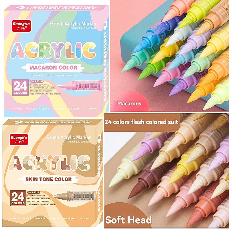 GuangNa 72 Colors Soft Brush A - Copic Marker Sketch ulasan dan harga
