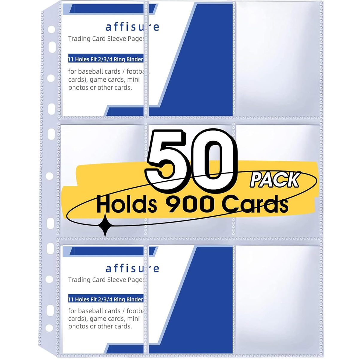 50 Pack 9 Pocket Card Sleeves  - Card Index Box ulasan dan harga