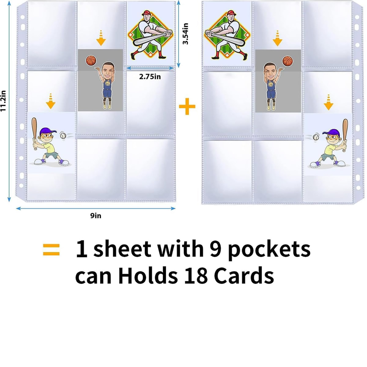 50 Pack 9 Pocket Card Sleeves  - Card Index Box ulasan dan harga