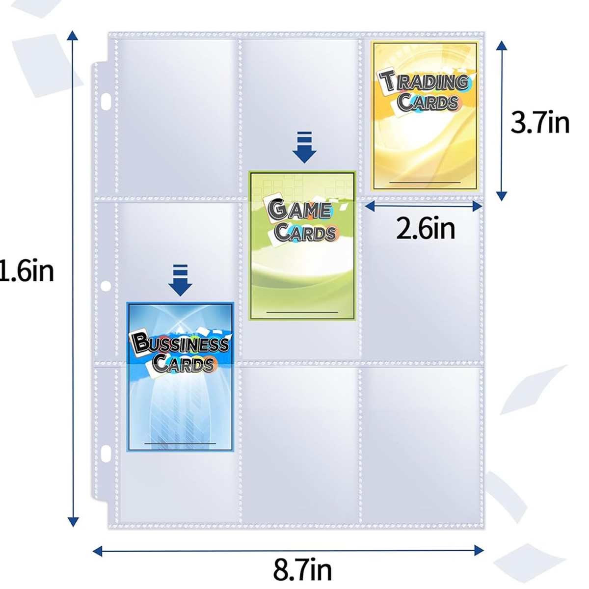 50 Pack 9 Pocket Card Sleeves  - Card Index Box ulasan dan harga